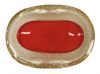 Murano Tri-colour Cased Glass Bullicante Bowl