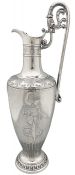 Neoclassical Sterling Silver Claret Jug, Elkington & Co. Birmingham 1875