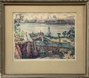 Nicholas Hornyansky Coloured Print of Fort Levis