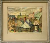 Nicholas Hornyansky Coloured Print of Port Royal Habitation