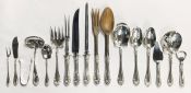 Northumbria Sterling Silver Normandy Rose Serving Pieces