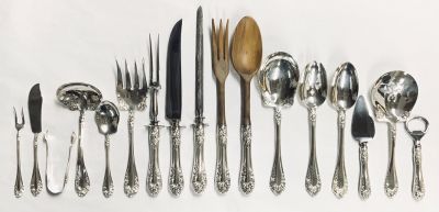 Northumbria Sterling Silver Normandy Rose Serving Pieces