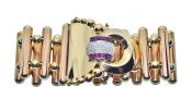 Retro Ruby and Diamond Bracelet