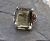 Retro Smoky Quartz Solitaire Ring