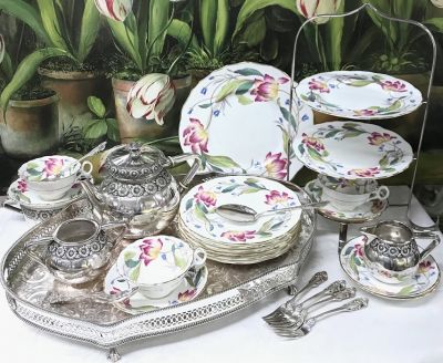 Royal Cauldon Malvern Dinner Set for 8