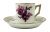 Royal Copenhagen Purple Flowers Coffee Cans & Saucers