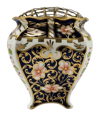 Royal Crown Derby Fern Pot / Vase Pattern # 6299, Dated 1913 