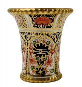 Royal Crown Derby Old Imari 1128 Miniature Spill Vase Dated 1919