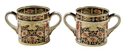 Royal Crown Derby Pattern # 6299 Loving Cups Dated 1921/22