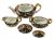 Royal Crown Derby Traditional Imari / Pattern 2451 Three Piece Tea Set