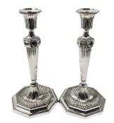 Sheffield Plate Candlesticks 