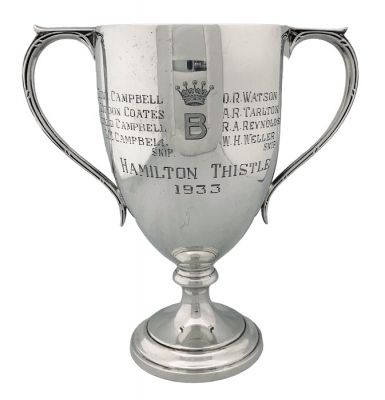 Sterling Silver Governor General of Canada, Earl of Bessborough Curling Trophy, Hamilton Thistle Club, Dated 1933