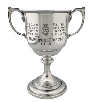 Sterling Silver Governor General of Canada, Earl of Athlone Curling Trophy, Hamilton Thistle Club, Presented 1945