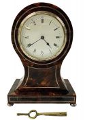 Tortoise Shell Cased Mantle Clock