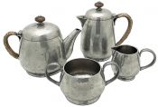Tudric Pewter Bachelor Tea Set Made For Liberty & Co