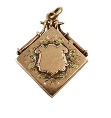 Victorian Gold Locket Pendant