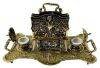 Victorian Brass Partners Desk Inkwell