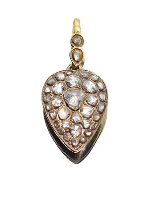 Victorian Diamond Heart Shaped Pendant