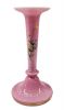 Victorian Enamelled Pink Bristol Glass Vase