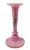 Victorian Enamelled Pink Bristol Glass Vase