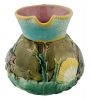 Victorian Majolica Fish & Shell Water Pitcher