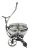 Victorian Silver Plate Figural Caviar Trolley 