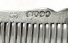 Victorian Sterling Silver Folding Comb, London 1866