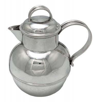 Victorian Sterling Silver Hot Water Jug Dated 1899