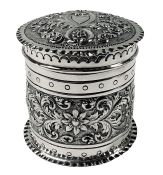 Victorian Sterling Silver Tea Caddy, Hallmarked London 1888