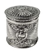 Victorian Sterling Silver Tea Caddy, Hallmarked London 1888