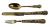 Victorian Vermeil Christening / Youth or Travelling Set Dated 1878