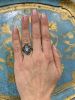 Vintage Aquamarine and Diamond Ring