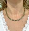 Vintage 5.25ct Emerald and Diamond 14kt Necklace