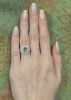 Cynthia Findlay Vintage .98ct Emerald and Diamond Ring in 14kt Yellow Gold