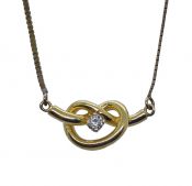 Vintage 'Knot' and Diamond Necklace