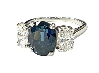 Vintage Sapphire and Diamond Ring