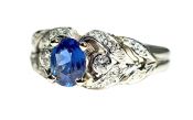 Vintage Sapphire and Diamond Ring