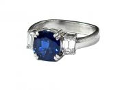 Vintage Sapphire and Diamond Ring