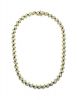 Vintage 5.25ct Emerald and Diamond 14kt Necklace