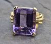 Vintage Amethyst Solitaire Ring