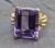 Vintage Amethyst Solitaire Ring
