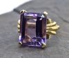 Vintage Amethyst Solitaire Ring