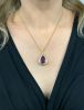Vintage Amethyst and Diamond Pendant