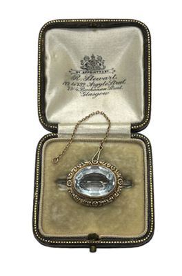 Vintage Aquamarine Brooch