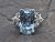 Vintage Aquamarine and Diamond Ring