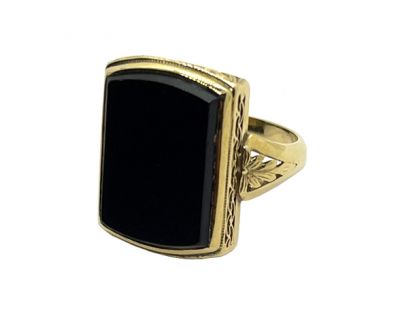 Vintage Black Onyx Ring