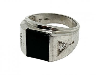 Vintage Black Onyx Ring