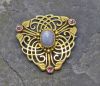 Vintage Blue and Pink Sapphire Brooch
