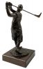 Vintage Bronze Golf Trophy Presented By Yusuke Tsurumi circa 1930s