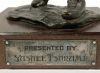 Vintage Bronze Golf Trophy Presented By Yusuke Tsurumi circa 1930s